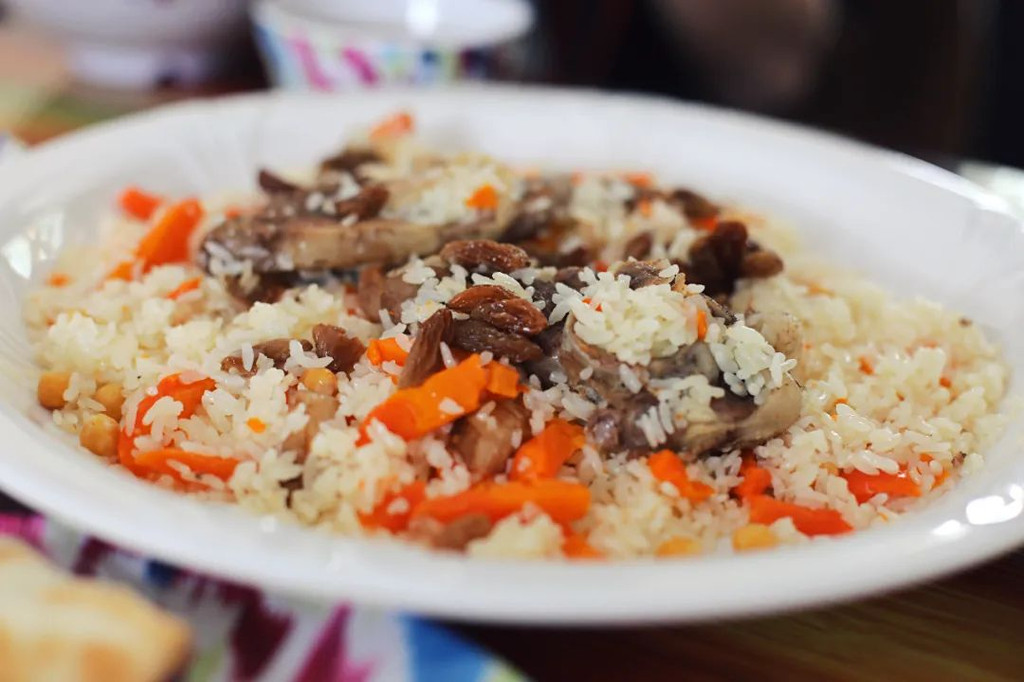 Xinjiang lamb pilaf